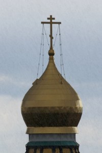 Aprilwetter mit Graupelschauer