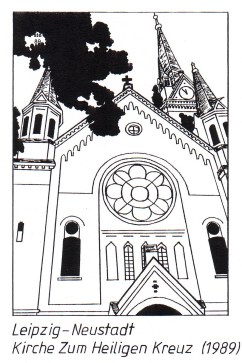 Kirche Zum Heiligen Kreuz, Leipzig-Neustadt, 1989