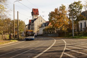Blick zum Schönefelder Rathaus, November 2014