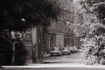 L.-Reudnitz, Blick vom Rabet in die Elsastraße, September 1987