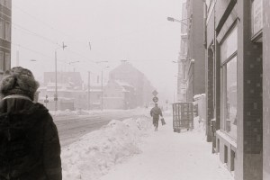 L.-Neustadt, E.-Thälmann-Str. , Richtung Stadt, Januar 1987