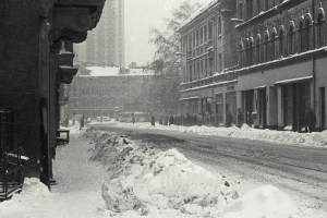 Leipzig, Rosa-Luxemburg-Straße, im Januar 1987