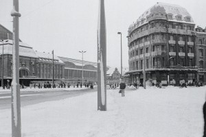 Leipzig, am Hauptbahnhof-Ostseite, Januar 1987