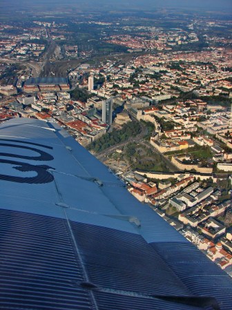 Blick auf Leipzig (Norden), September 2011