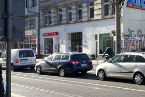 Eisenbahnstraße 74 - 76 im April 2017 ohne ,,Bayrischen Hof