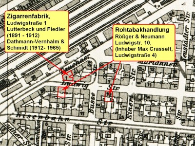 Auszug aus dem Plan von Leipzig von 1929, Leipzig-Ost